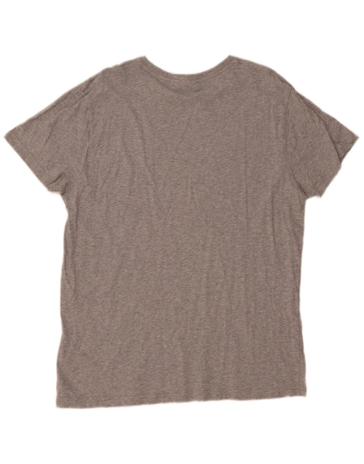 Camiseta masculina Gant com estampa gráfica grande algodão cinza