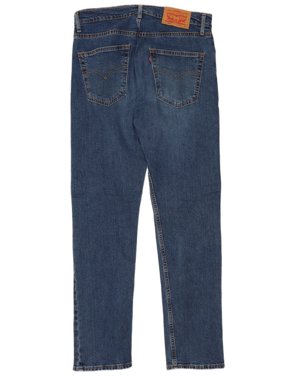 Levi's Masculino 502 Tapered Jeans W32 L32 Azul Algodão