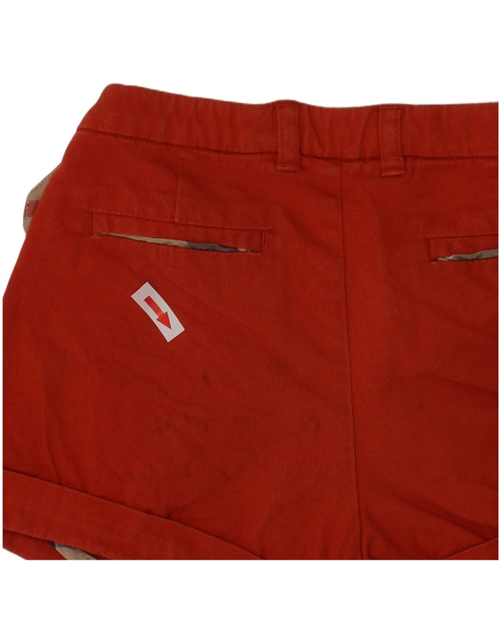 Burberry Girls Chino Shorts 5-6 anos W22 algodão vermelho clássico