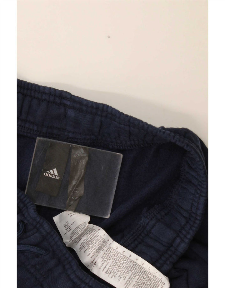 Adidas Mens Treino Calças Joggers Pequeno Poliéster Azul Marinho