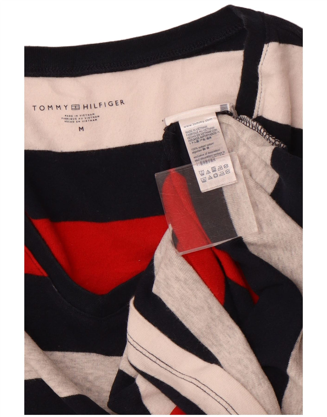 Camiseta feminina TOMMY HILFIGER UK 12 média listrada multicolorida