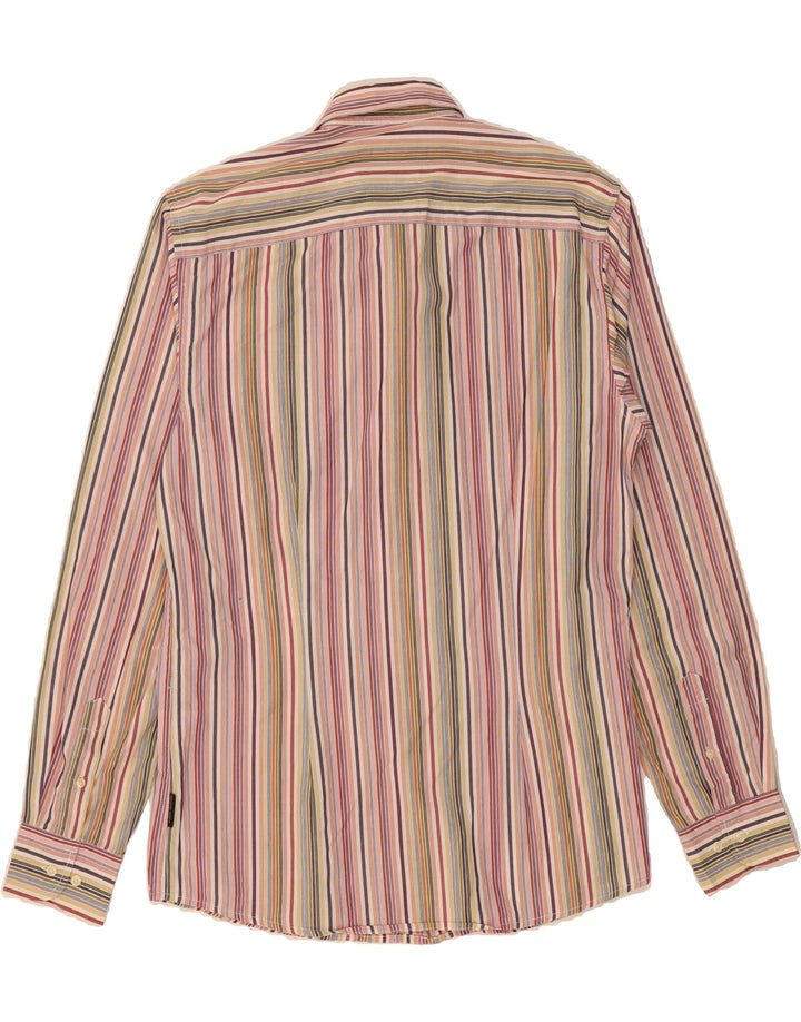 SERGIO TACCHINI Mens Shirt XL Multicoloured Striped Cotton Vintage Sergio Tacchini and Second-Hand Sergio Tacchini from Messina Hembry 