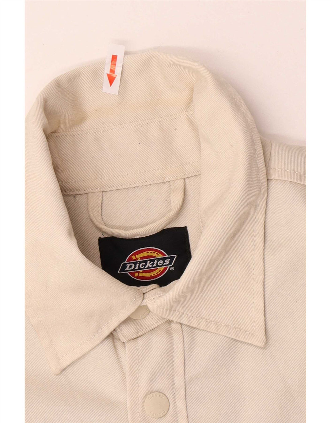Jaqueta jeans masculina Dickies Sherpa Reino Unido 36 poliéster bege pequeno