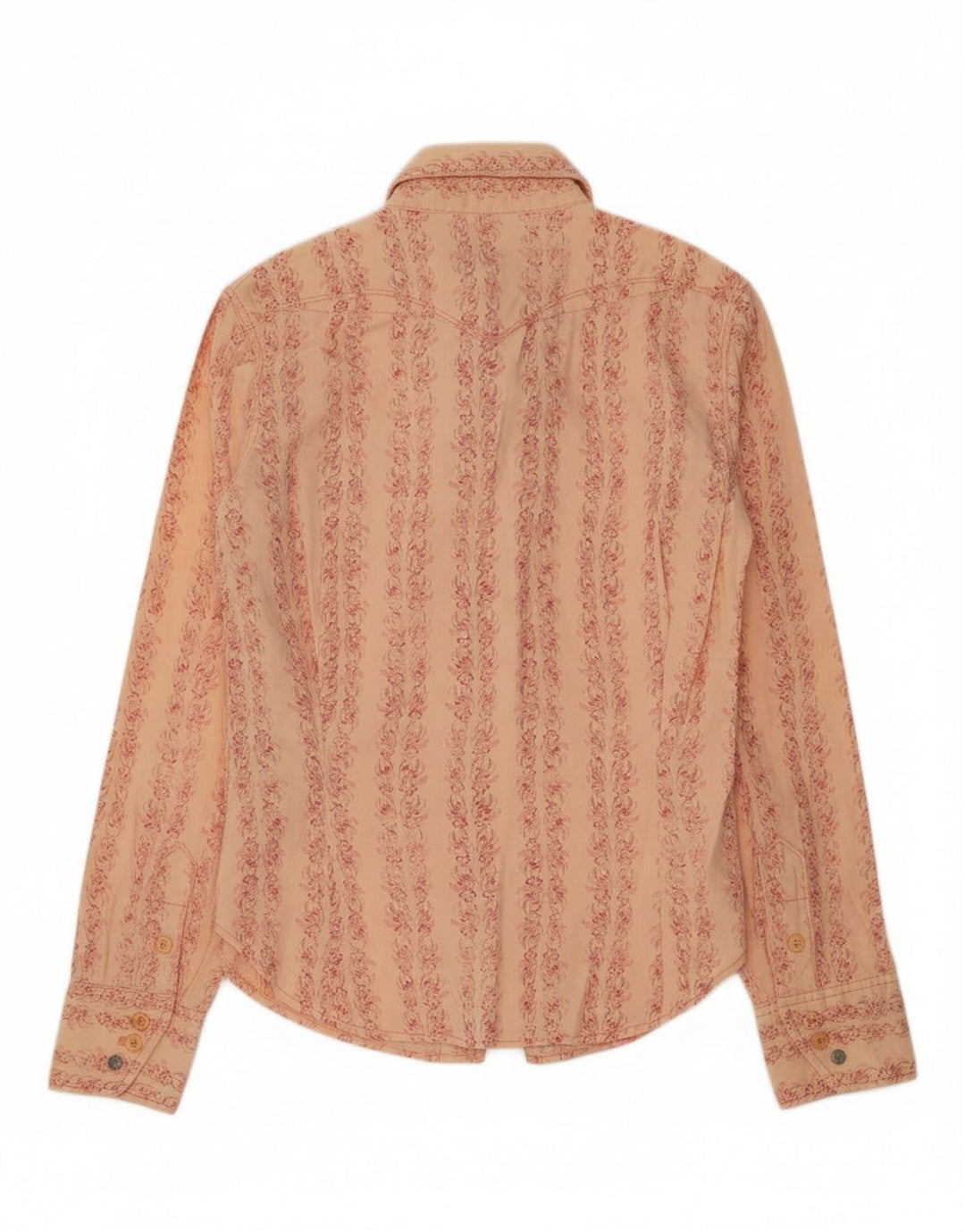 LEVI'S Womens Shirt UK 6 XS Pink Floral Cotton Vintage Levi's and Second-Hand Levi's from Messina Hembry 