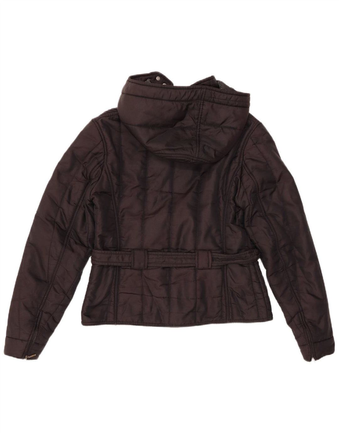 Jaqueta corta-vento feminina com capuz Refrigiwear UK 16 grande poliamida preta