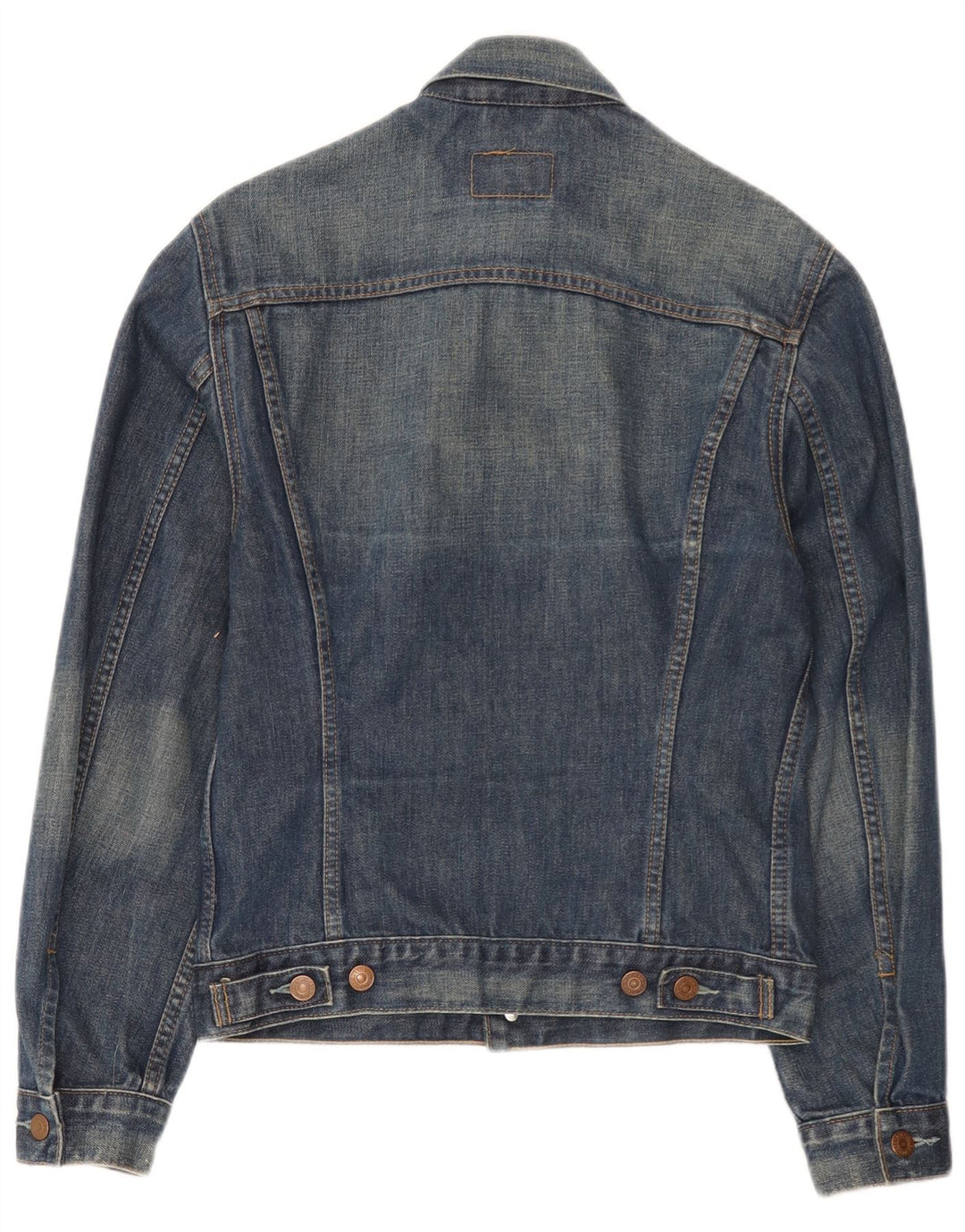 Jaqueta jeans masculina Levi's 11-12 anos algodão azul médio