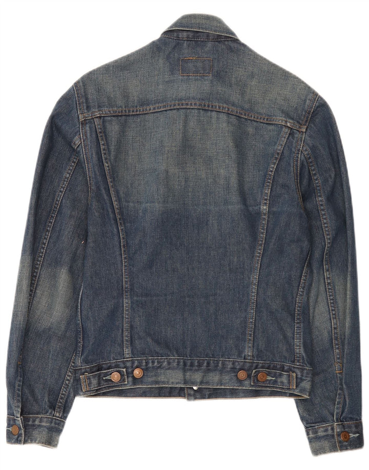 Jaqueta jeans masculina Levi's 11-12 anos algodão azul médio