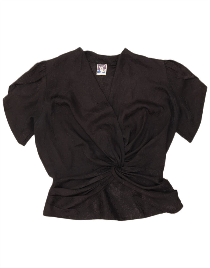 Blusa feminina Yessica EU 38 poliéster floral preto médio
