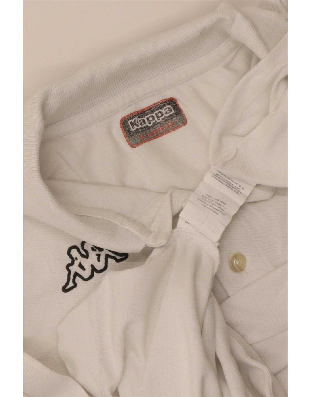 Camisa polo masculina Kappa XL algodão branco