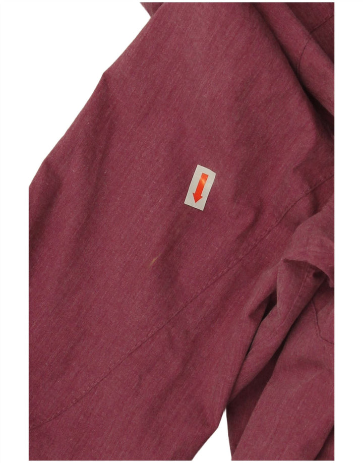 Jaqueta corta-vento feminina com capuz Jack Wolfskin Reino Unido 10 poliéster rosa pequeno