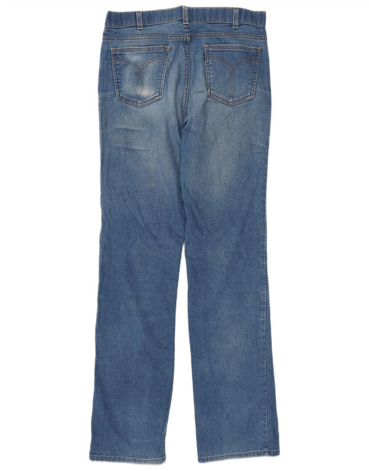 Calça jeans reta masculina Levi's W34 L34 azul algodão