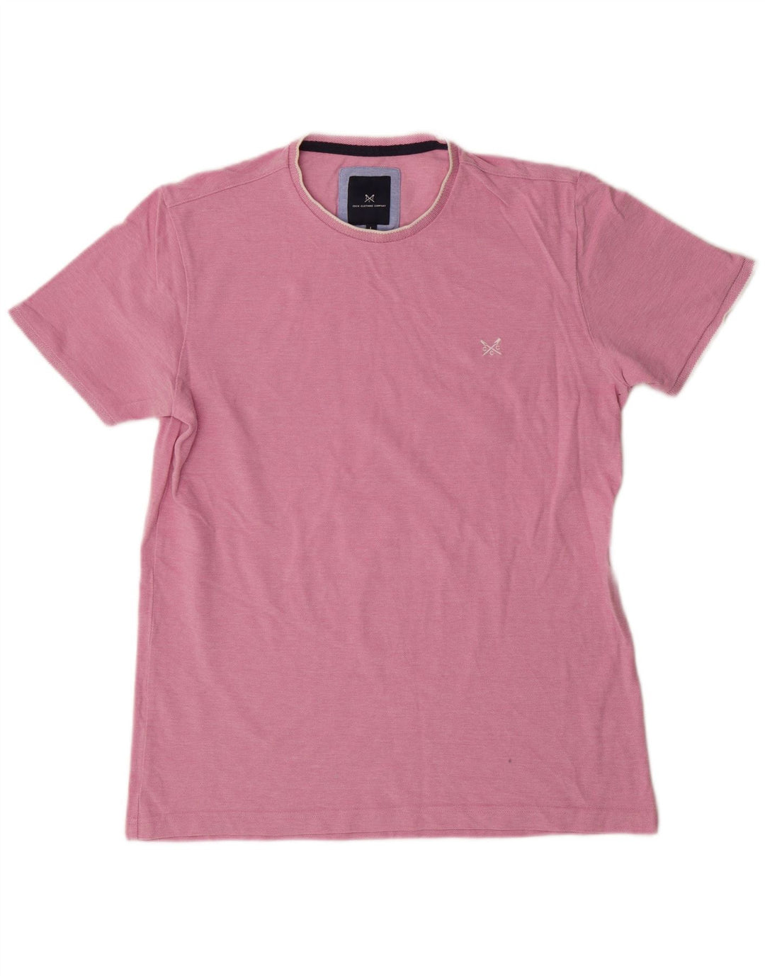 Camiseta masculina Crew Clothing Top grande rosa