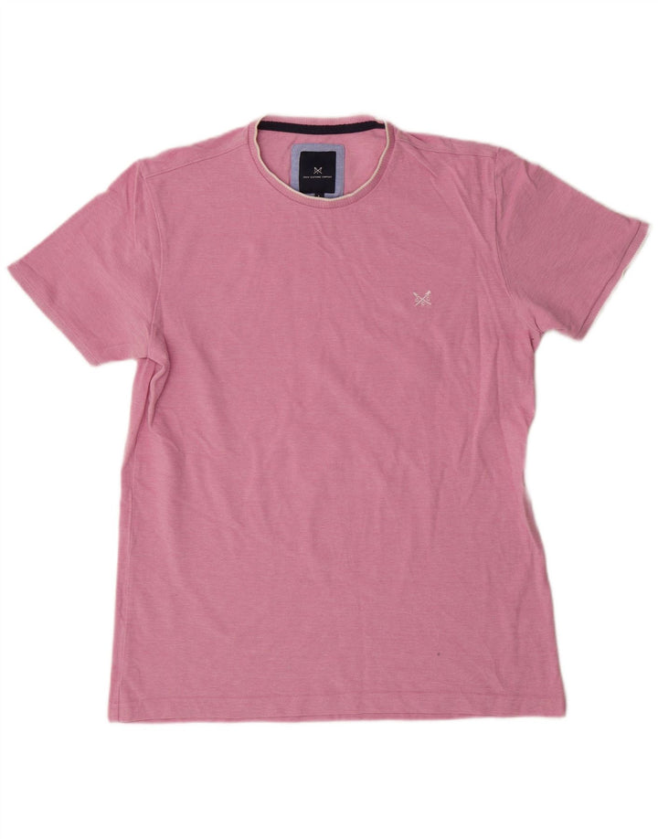 Camiseta masculina Crew Clothing Top grande rosa