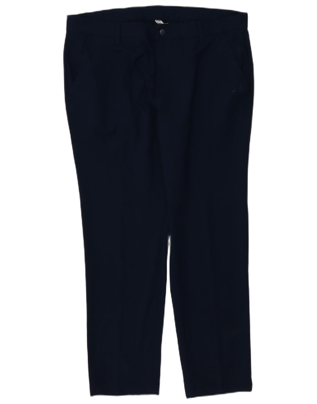 Calças Chino Retas Masculinas ADIDAS W36 L30 Azul Marinho Poliéster