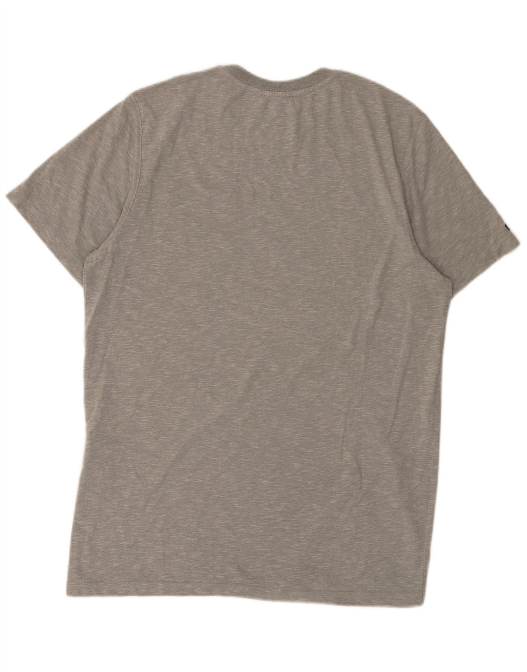 Camiseta masculina Superdry Top grande algodão manchado cinza