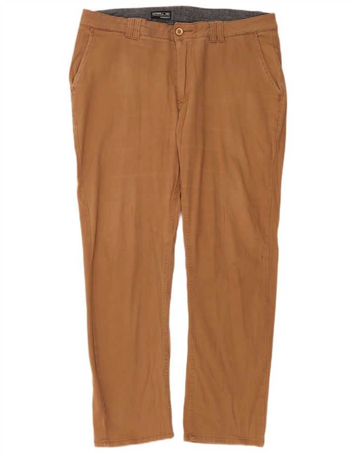 Calça Chino masculina O'Neill de ajuste padrão W36 L30 poliéster marrom