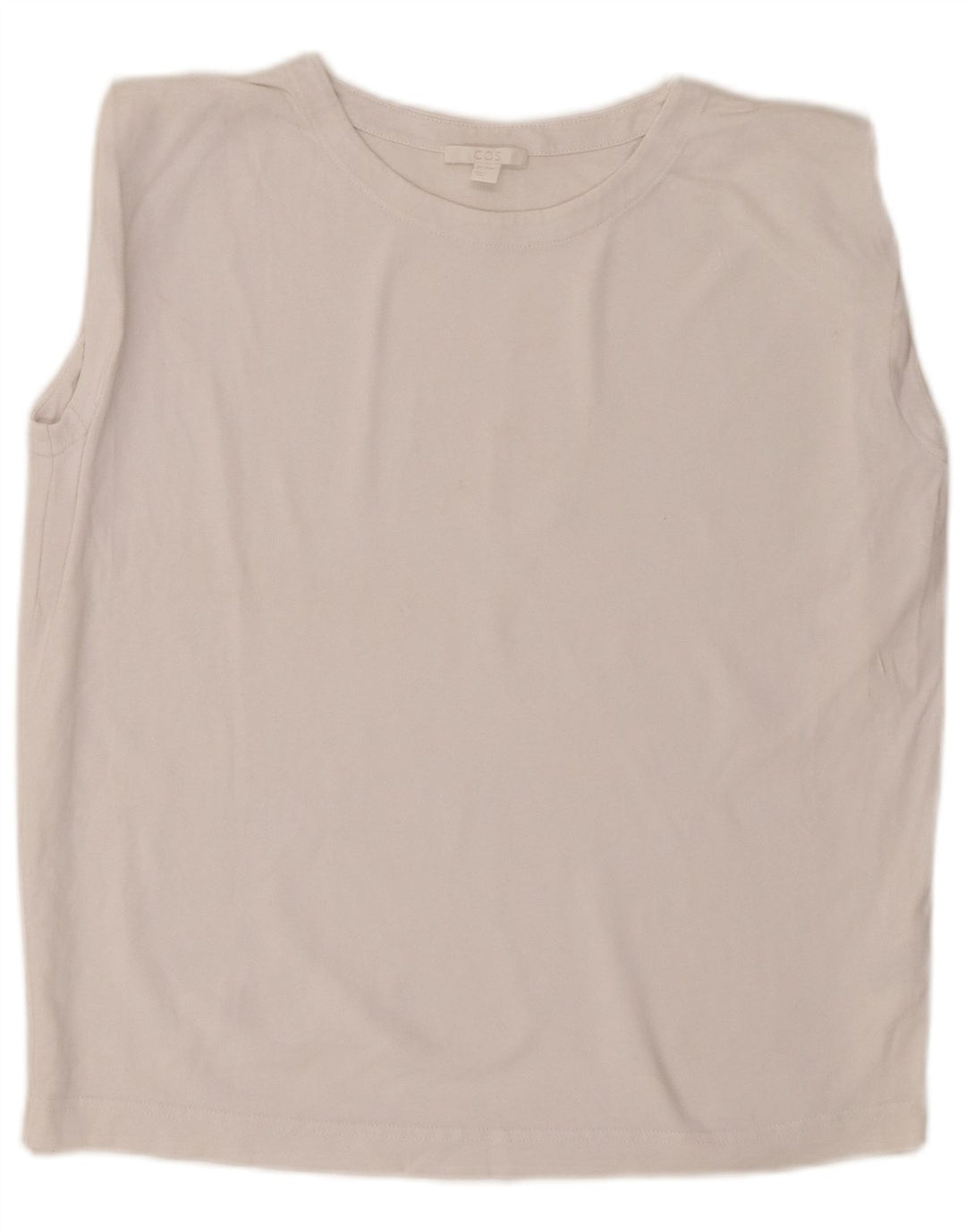 Cos Womens Oversized Vest Top UK 6 XS Algodão Branco