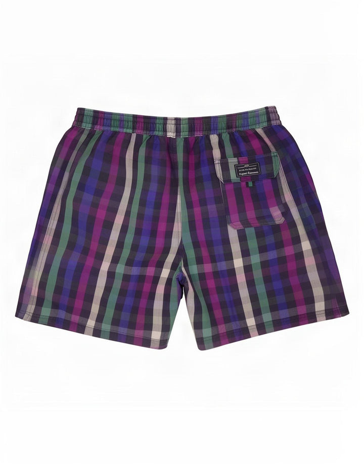 Shorts de natação masculino Marks & Spencer grande algodão guingão multicolorido