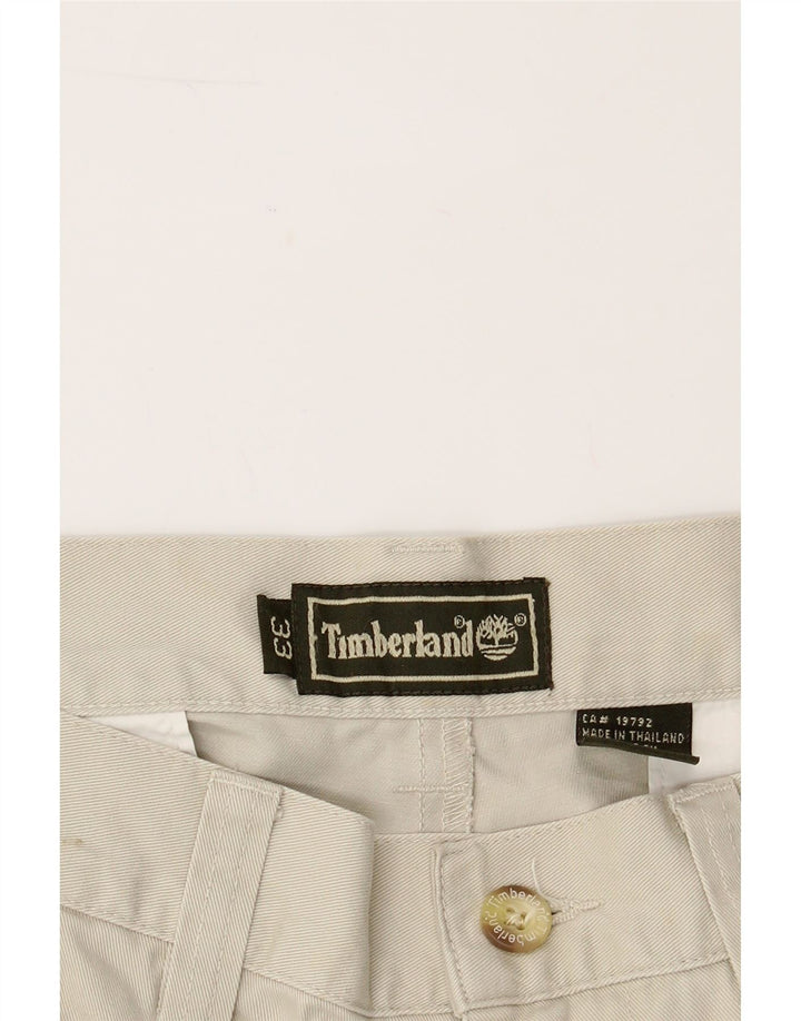 TIMBERLAND Mens Tapered Casual Trousers W33 L30 Beige Cotton Vintage Timberland and Second-Hand Timberland from Messina Hembry 