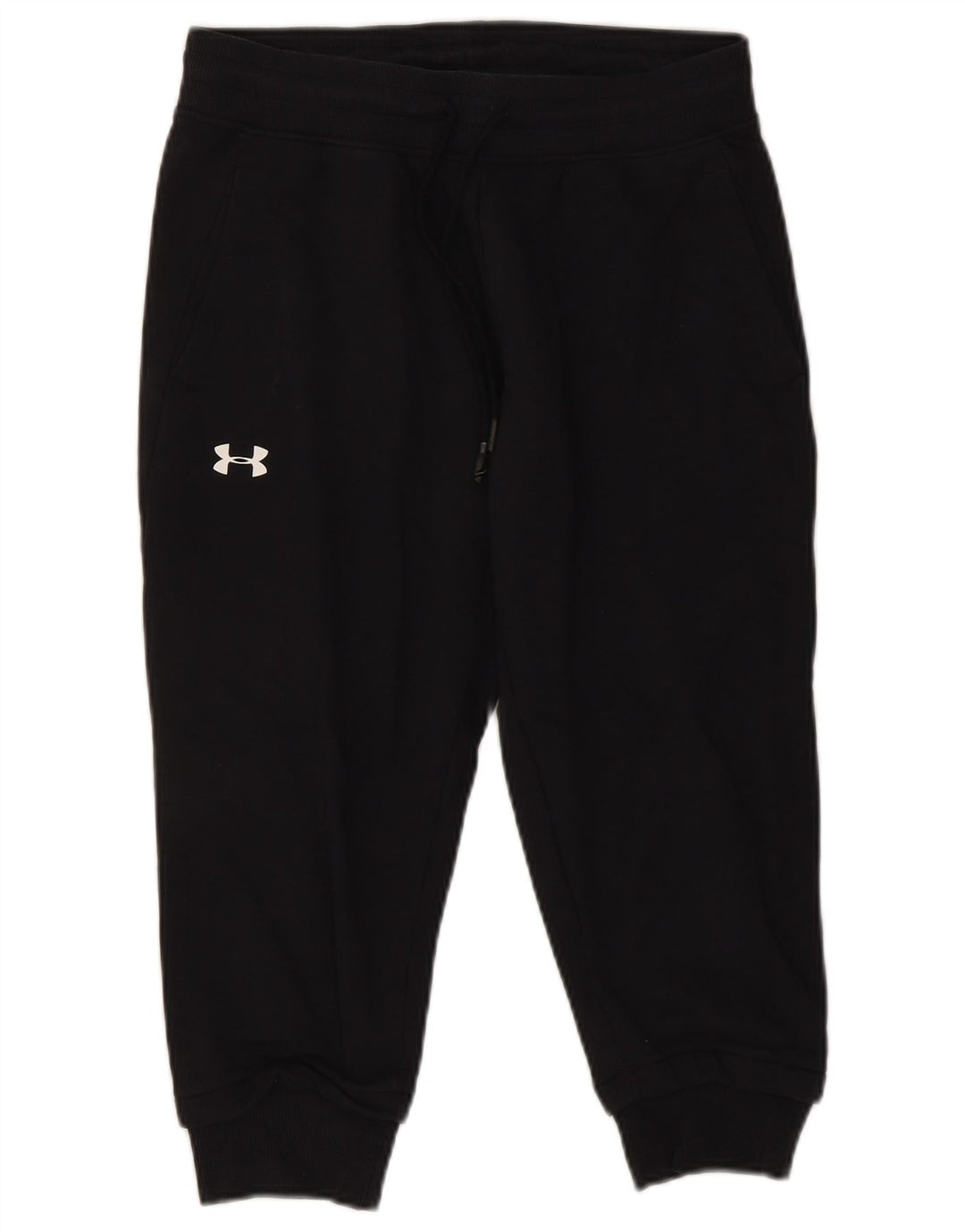 Under Armour Mens Capri Calças de treino Joggers pequeno algodão preto