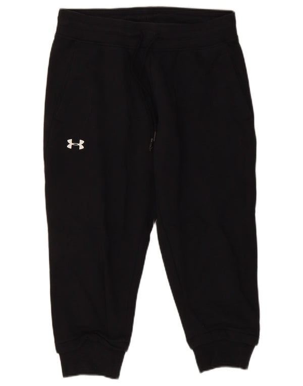 Under Armour Mens Capri Calças de treino Joggers pequeno algodão preto