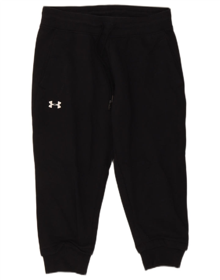 Under Armour Mens Capri Calças de treino Joggers pequeno algodão preto