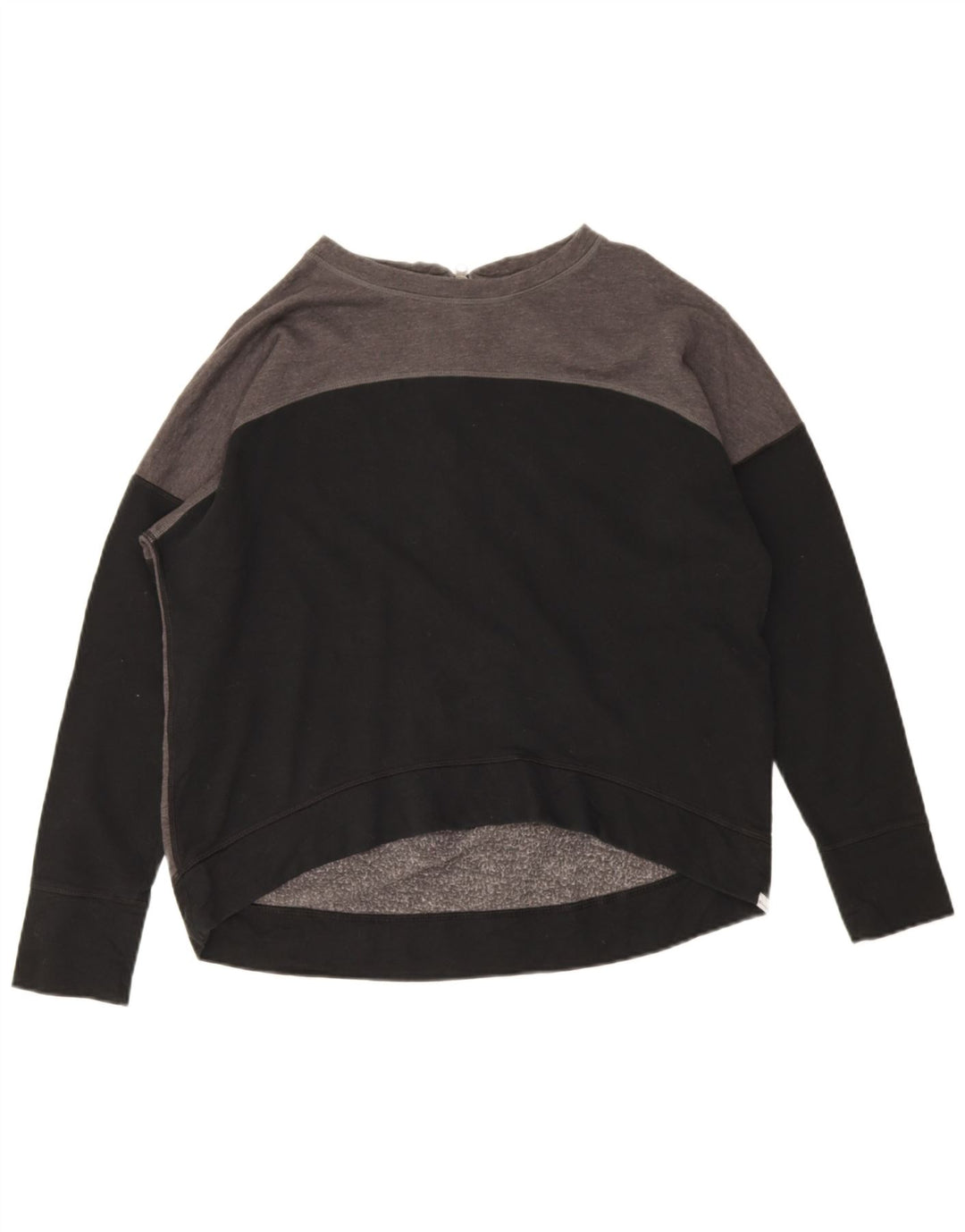 CHAMPION Suéter feminino cropped UK 16 grande bloco cinza