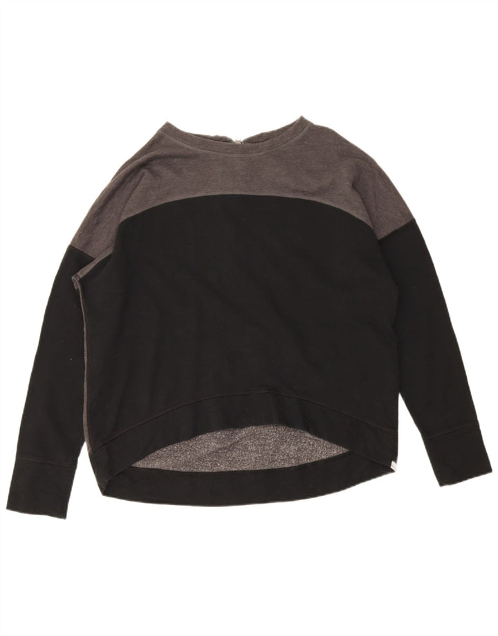 CHAMPION Suéter feminino cropped UK 16 grande bloco cinza