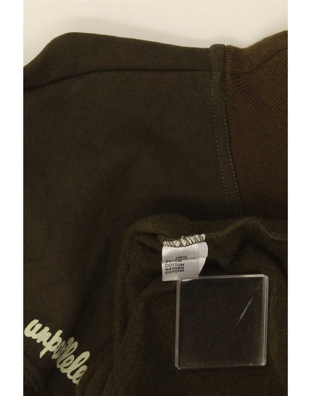 Moletom masculino Ciao com zíper e gola XL algodão verde