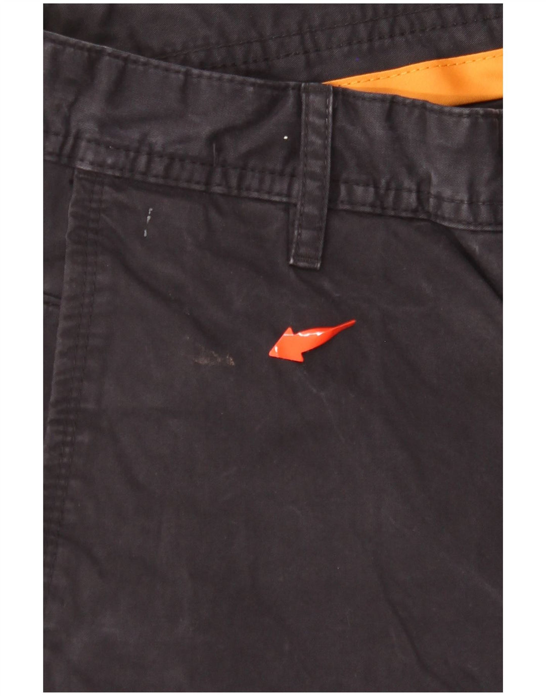 Calça Chino Masculina HUGO BOSS Regular Fit W32 L32 Azul Marinho Algodão