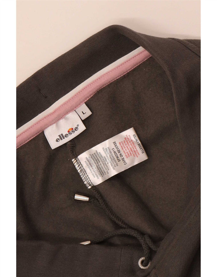 Calça de treino feminina Ellesse UK 14 grande algodão cinza