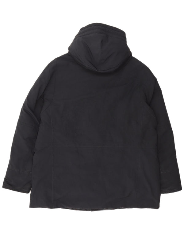 Jaqueta masculina acolchoada com capuz PEUTEREY UK 44 2XL poliéster azul marinho