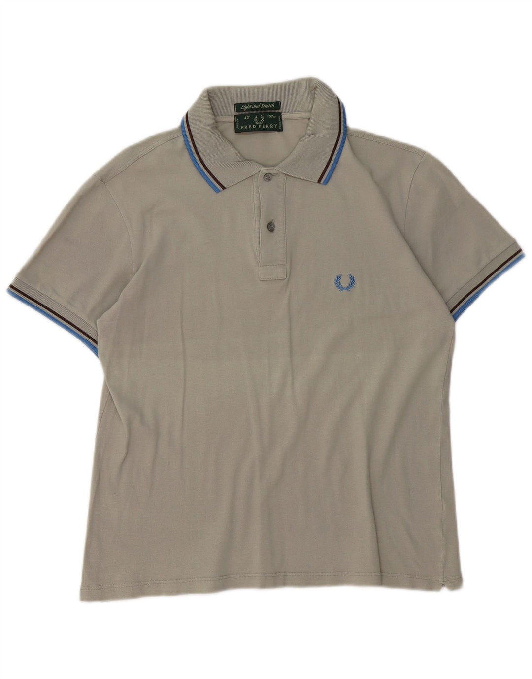 Camisa pólo masculina FRED PERRY cinza médio
