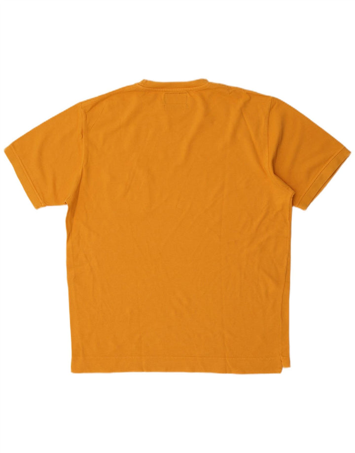 Camiseta masculina Henri Lloyd Top de algodão amarelo médio