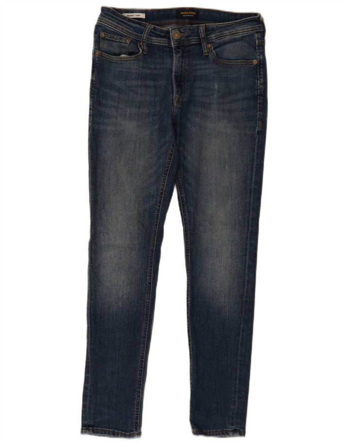 Jack & Jones Masculino Liam Skinny Jeans W30 L30 Azul