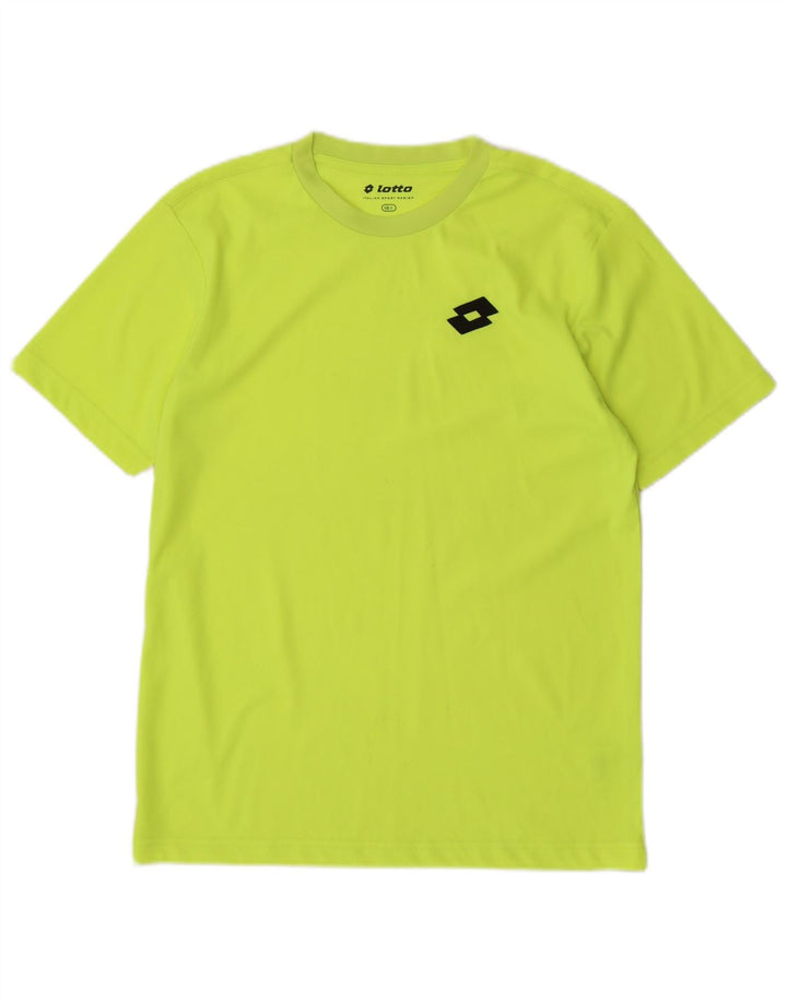 Camiseta masculina Lotto Top pequeno poliéster amarelo