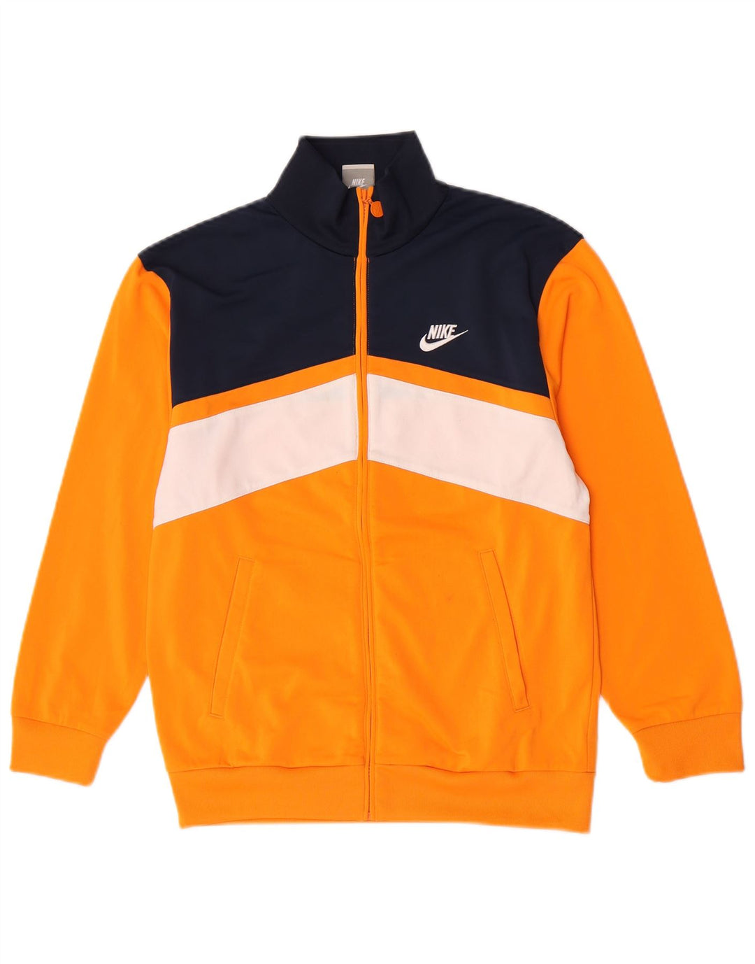Jaqueta Nike Boys Graphic Tracksuit Top 12-13 anos grande bloco colorido amarelo