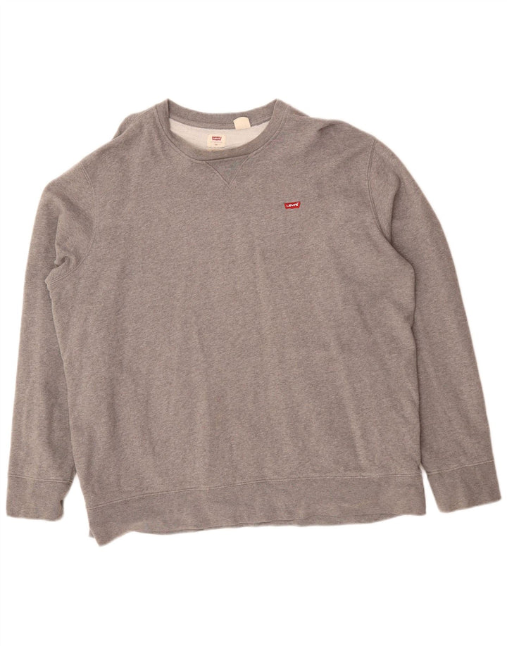 Levi's Masculino Padrão Moletom Jumper XL Cinza Algodão Clássico