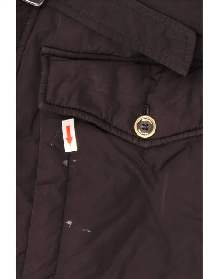 Casaco acolchoado feminino Refrigiwear UK 14 grande poliamida preta