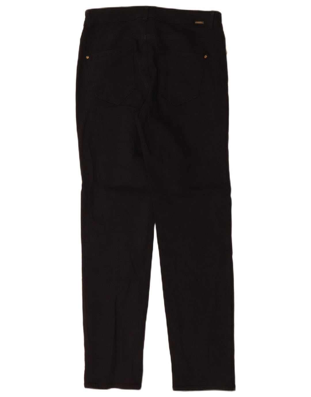 Calça jeans reta feminina Zara EU 40 médio W30 L30 algodão preto