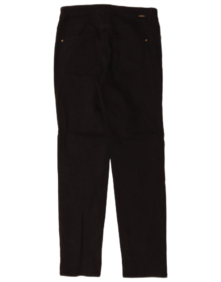 Calça jeans reta feminina Zara EU 40 médio W30 L30 algodão preto