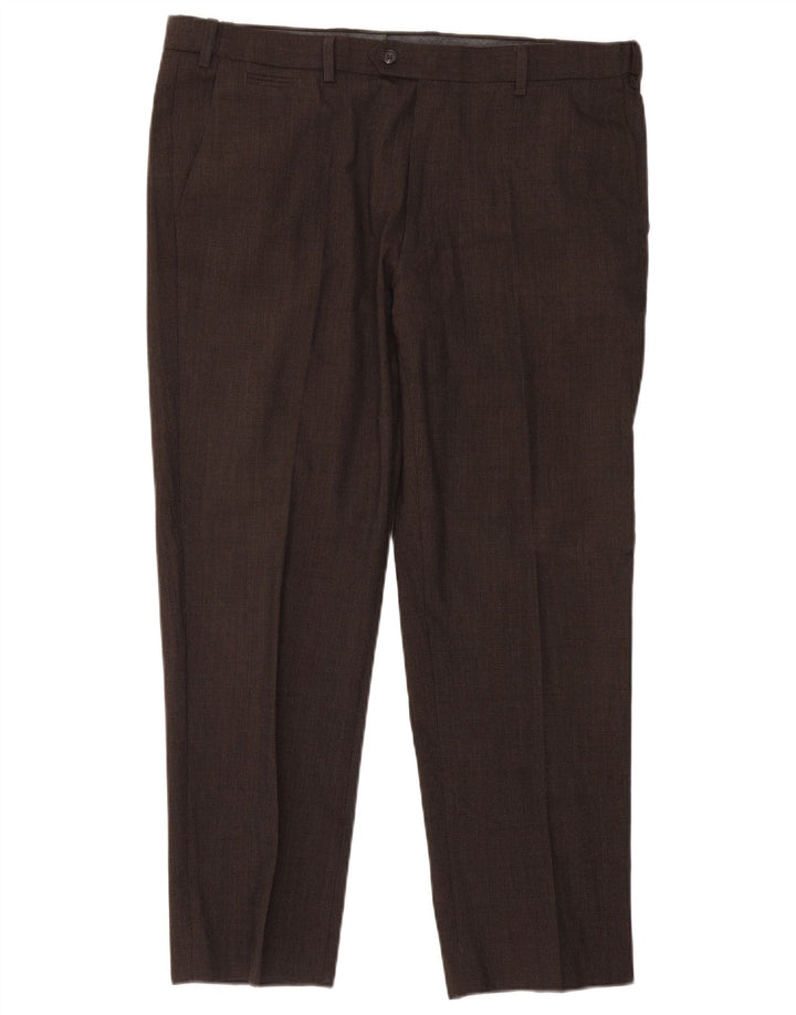 Calça masculina Marks & Spencer sob medida Slim Suit W38 L29 marrom