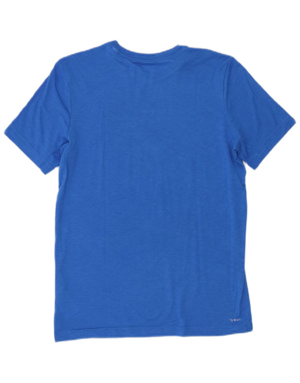 Camiseta Adidas Boys Climalite Graphic Top 13-14 Anos Grande Azul Poliéster