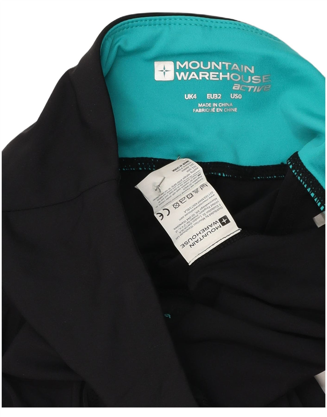 Leggings feminino Mountain Warehouse UK 4 XS preto nylon