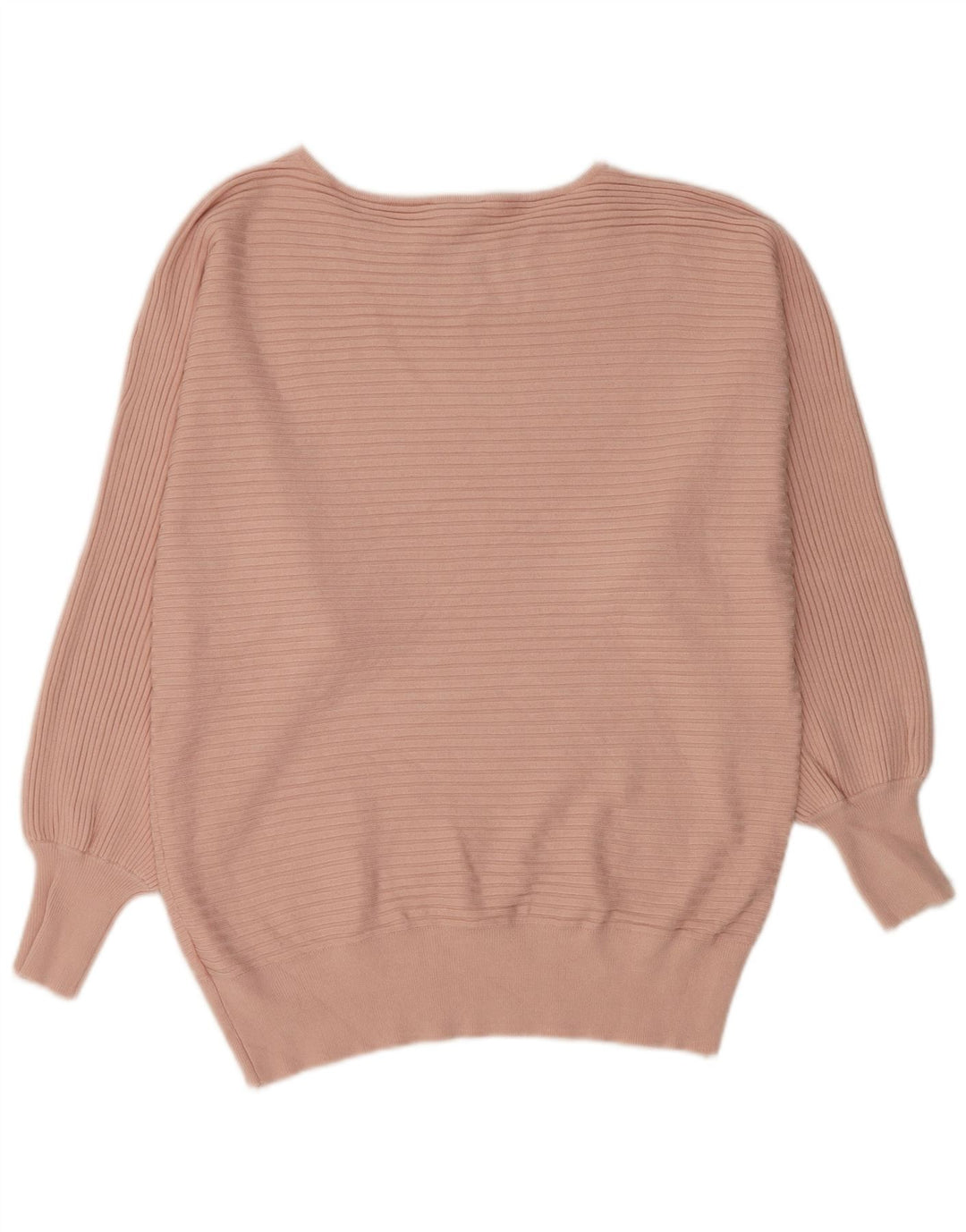Suéter feminino Phase Eight com gola canoa e viscose rosa médio UK 14