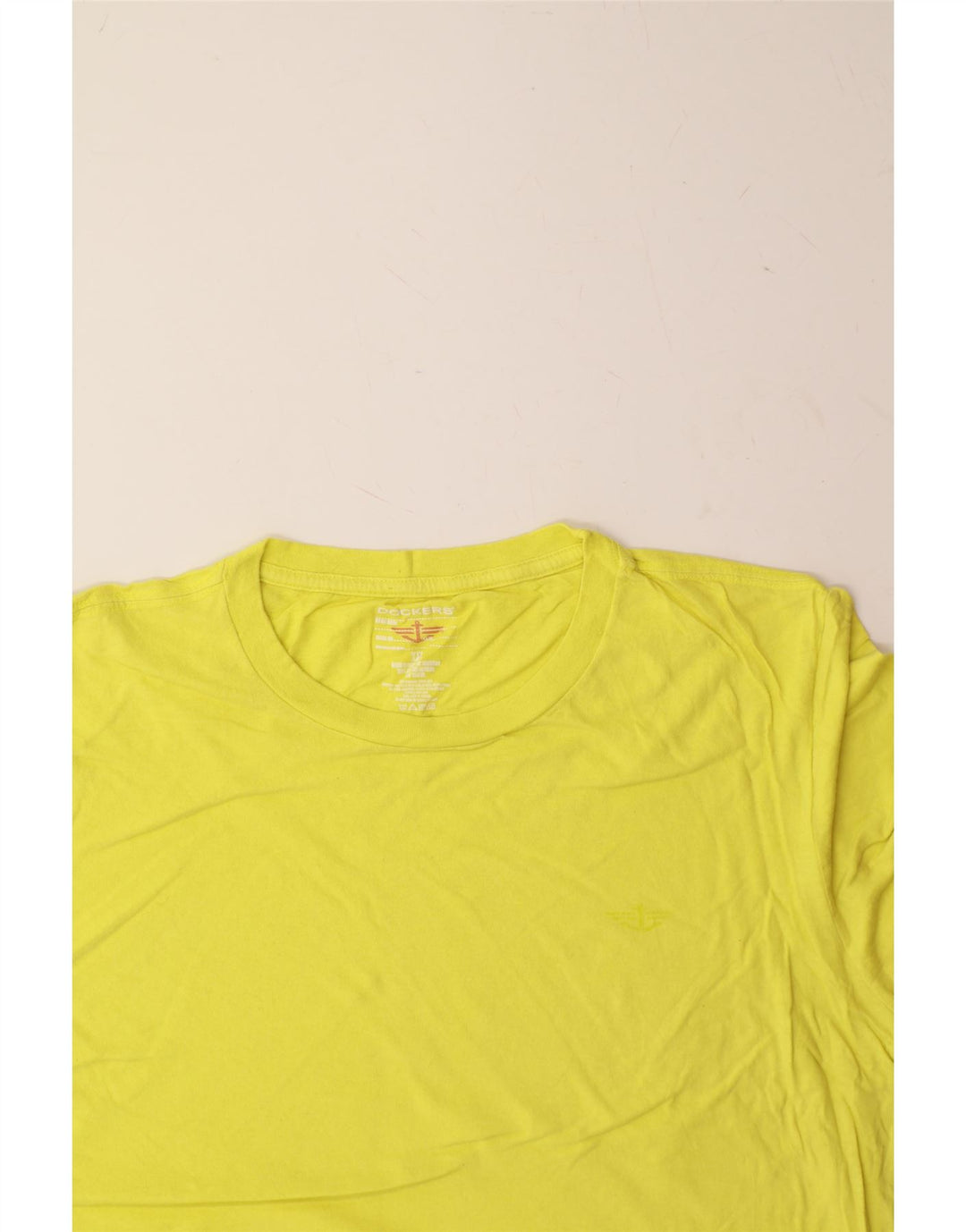 DOCKERS Mens T-Shirt Top 2XL Yellow Cotton Vintage Dockers and Second-Hand Dockers from Messina Hembry 