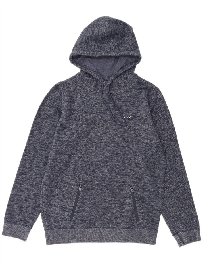 HOLLISTER moletom com capuz masculino médio azul marinho