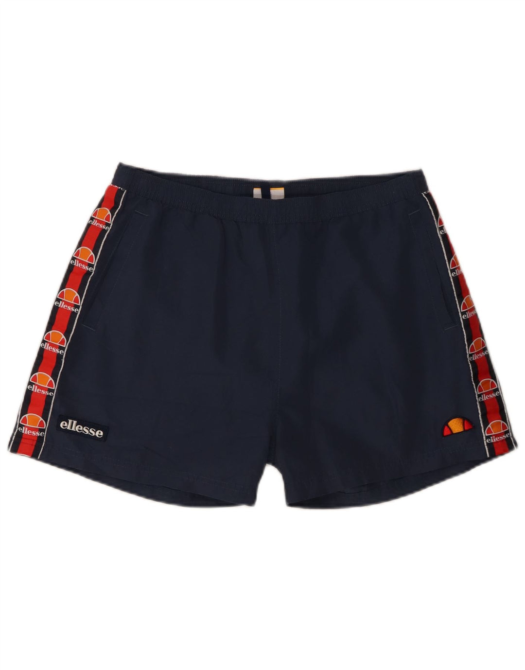 Shorts de natação masculino Ellesse gráfico médio azul marinho colorblock