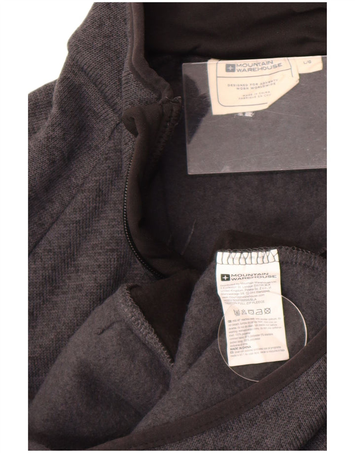 Jaqueta masculina de agasalho Mountain Warehouse grande bloco cinza colorido