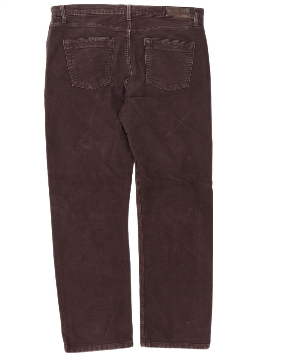 Calça casual masculina Marks & Spencer regular W36 L31 algodão marrom